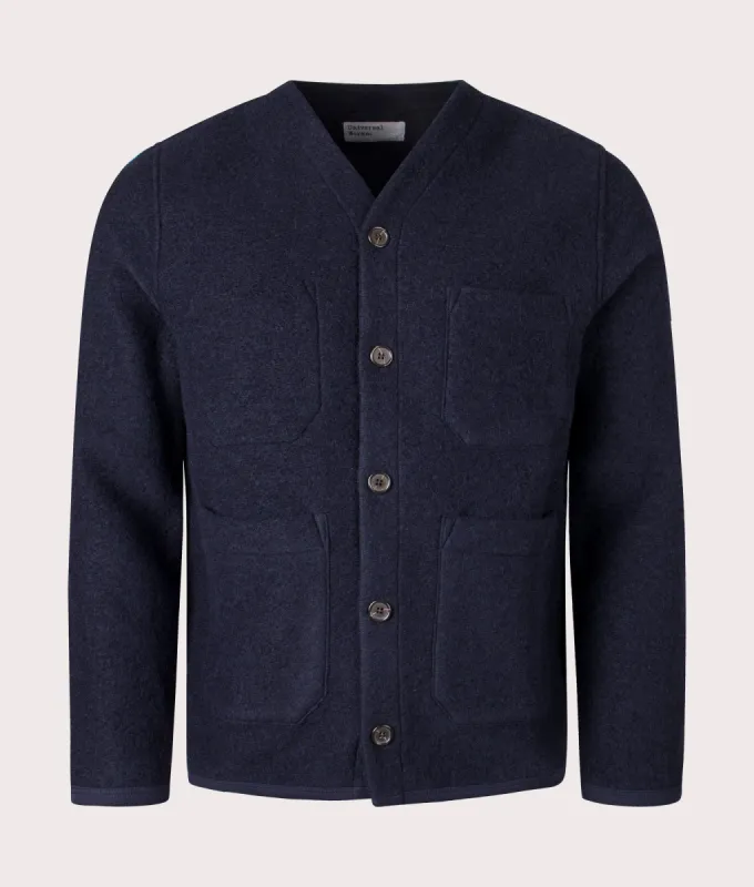 Wool Fleece Cardigan sold by EQVVS