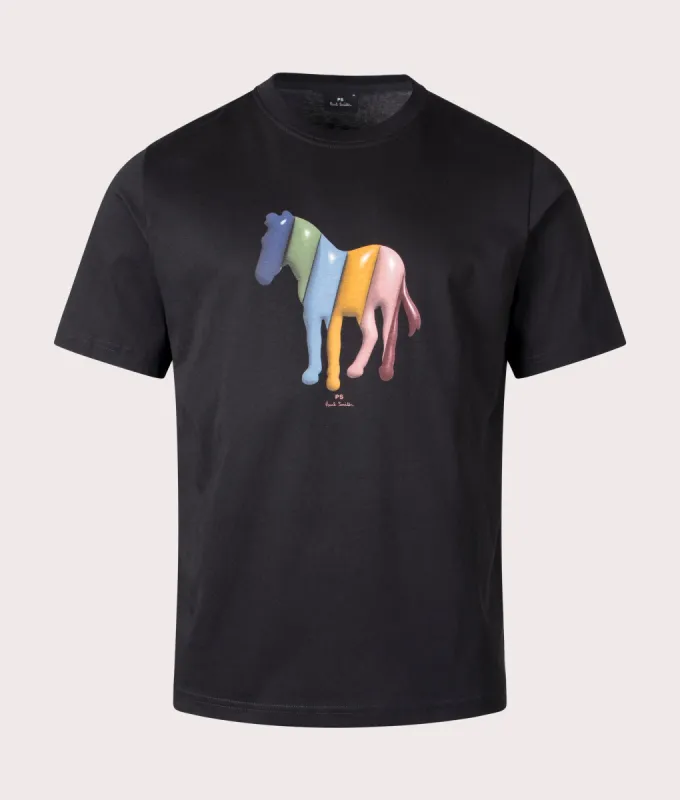Zebra Balloon T-Shirt sold by EQVVS