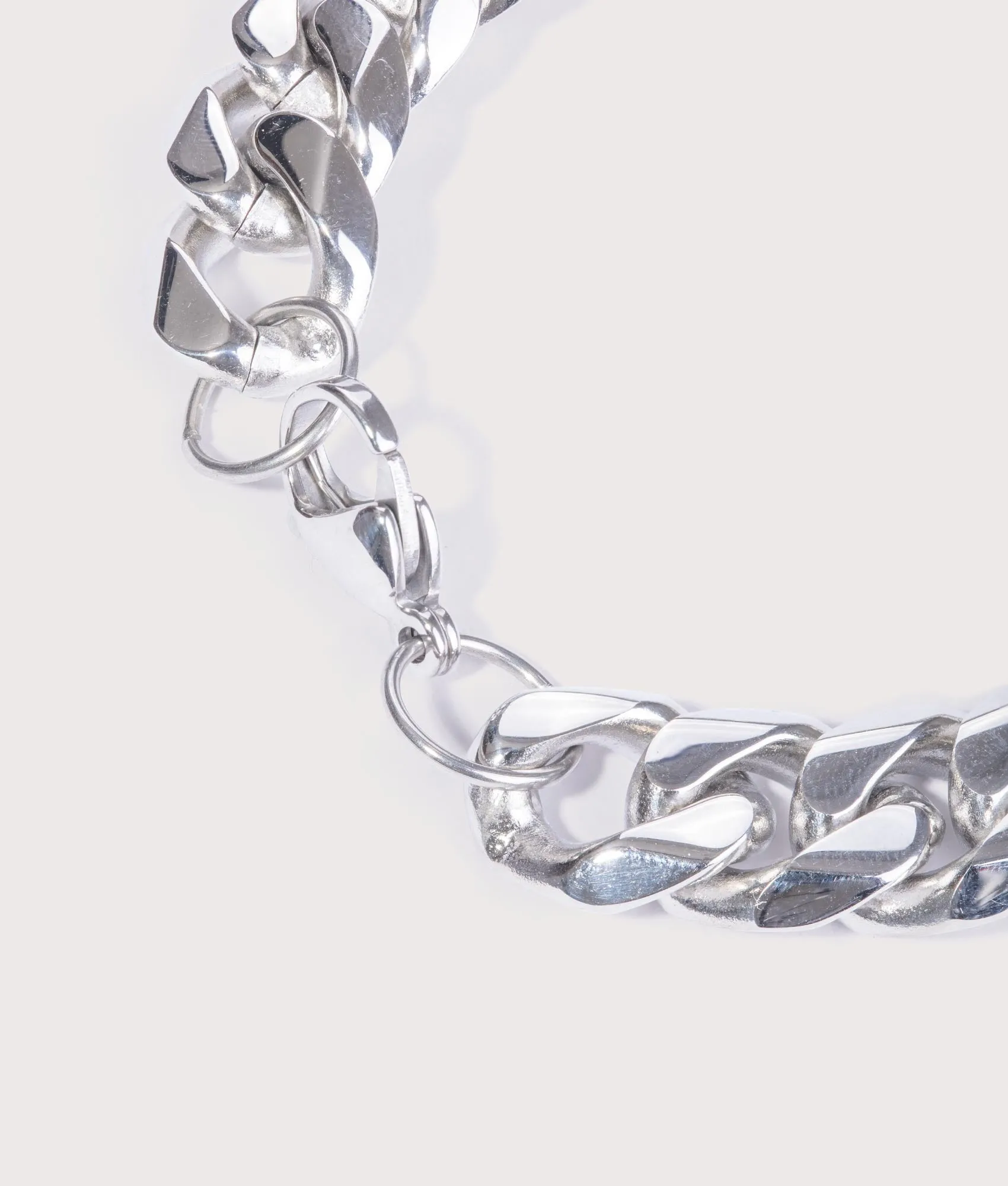 12mm 19.5cm Silver Stainless Steel Cuban Bracelet sold by EQVVS product image thumbnail 2
