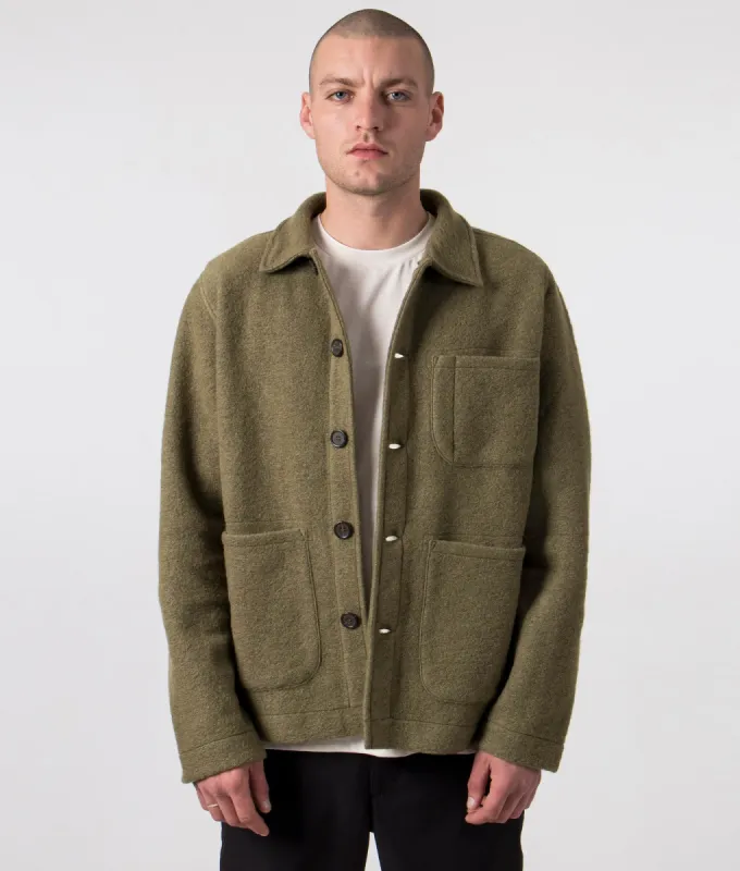 Oversized Fit Wool Field Jacket sold by EQVVS