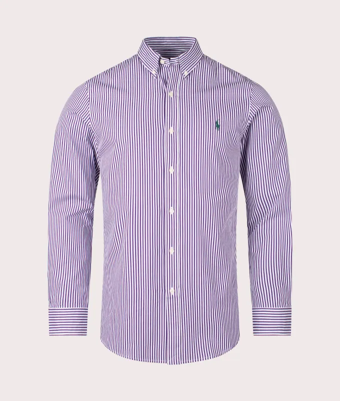Slim Fit Striped Poplin Shirt sold by EQVVS