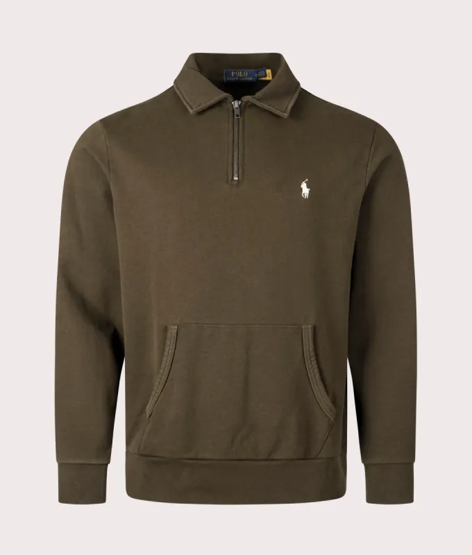 Quarter Zip Loopback Terry Sweatshirt sold by EQVVS