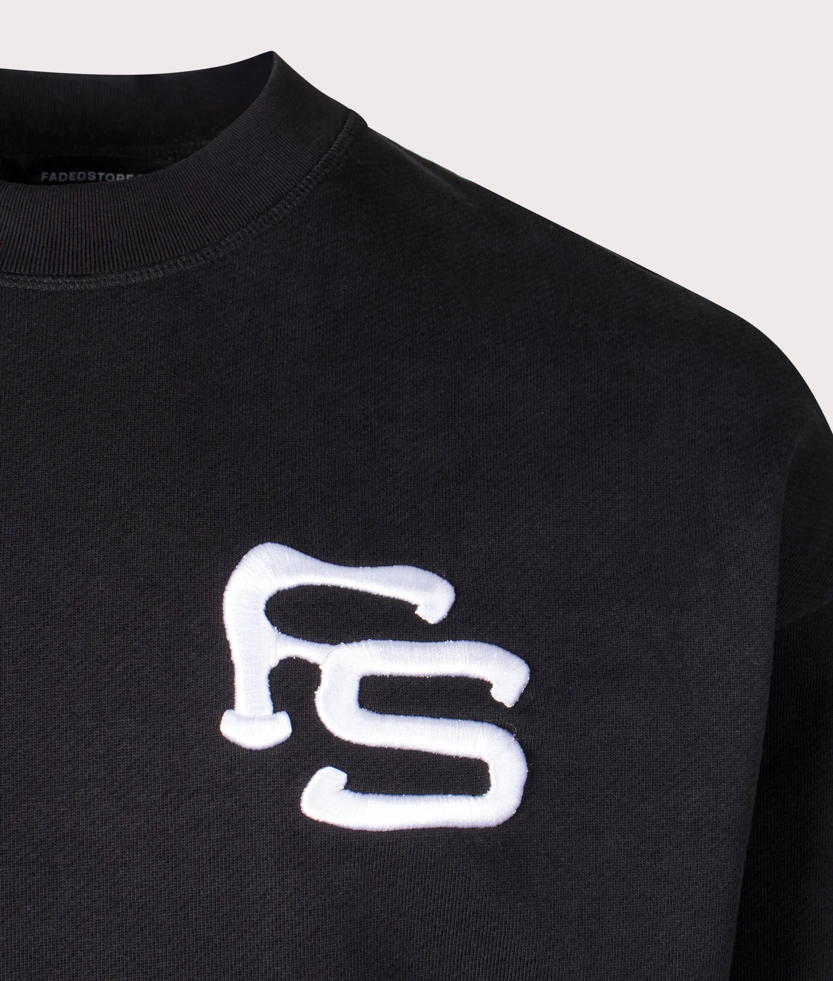 Embroidered Loopback Crew Sweatshirt sold by EQVVS product image thumbnail 3