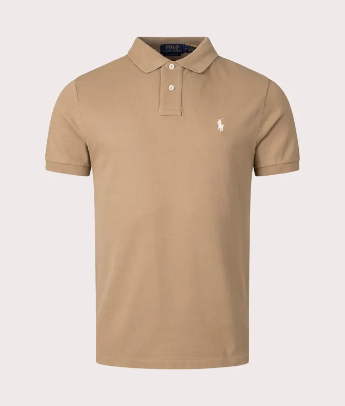 Custom Slim Fit Mesh Polo Shirt sold by EQVVS