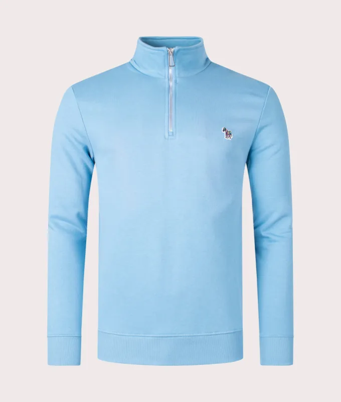 Quarter Zip Zebra Logo Sweatshirt sold by EQVVS