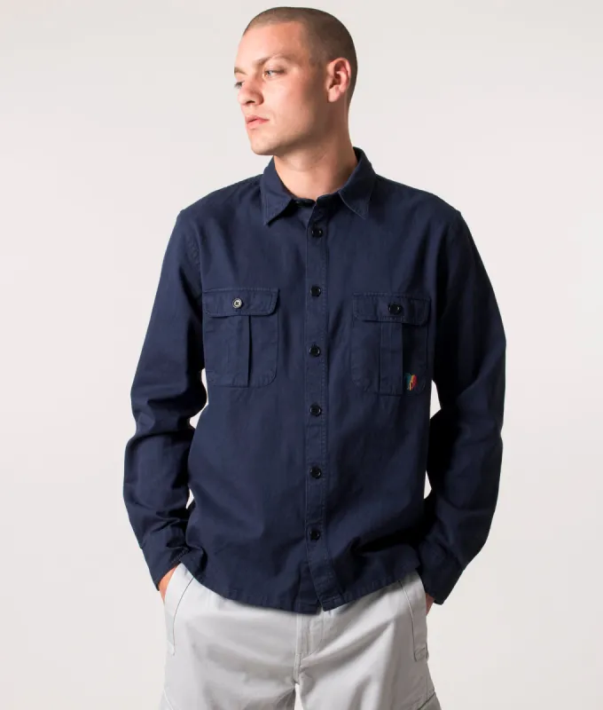 Relaxed Fit Broad Stripe Zebra Logo Shirt sold by EQVVS