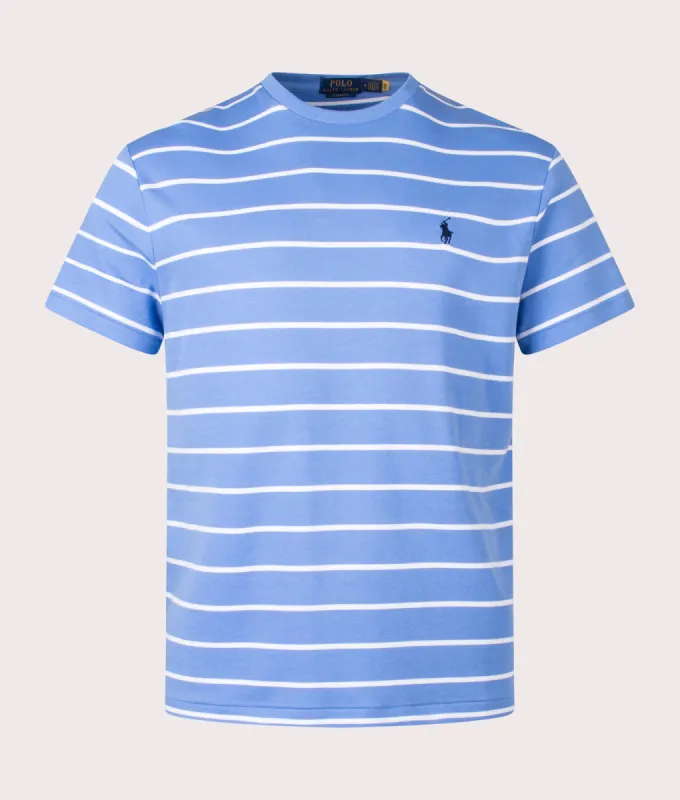 Classic Fit Striped Soft Cotton T-Shirt sold by EQVVS