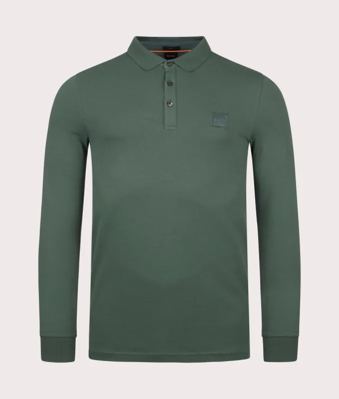 Slim Fit Long Sleeve Passerby Polo Shirt sold by EQVVS