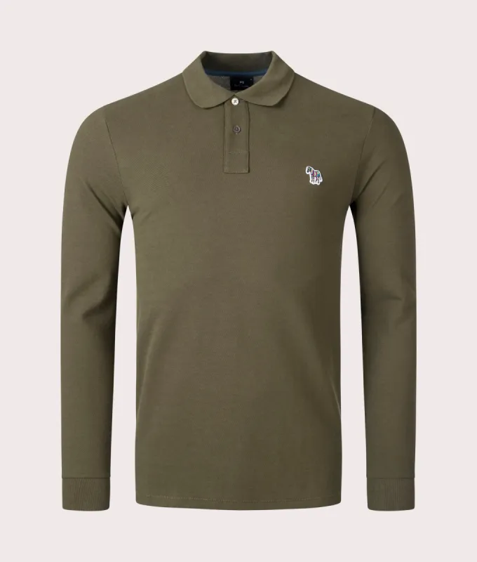 Long Sleeve Zebra Polo Shirt sold by EQVVS