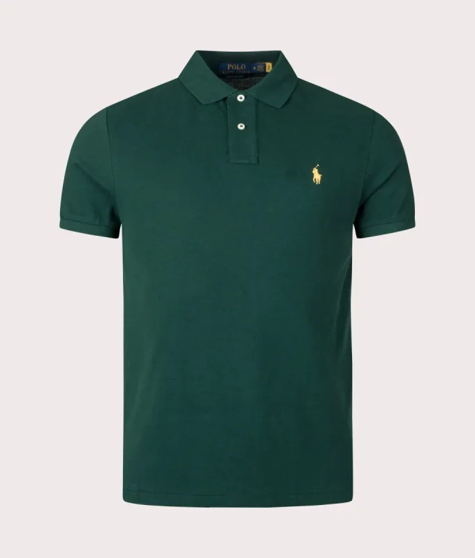 Custom Slim Fit Mesh Polo Shirt sold by EQVVS