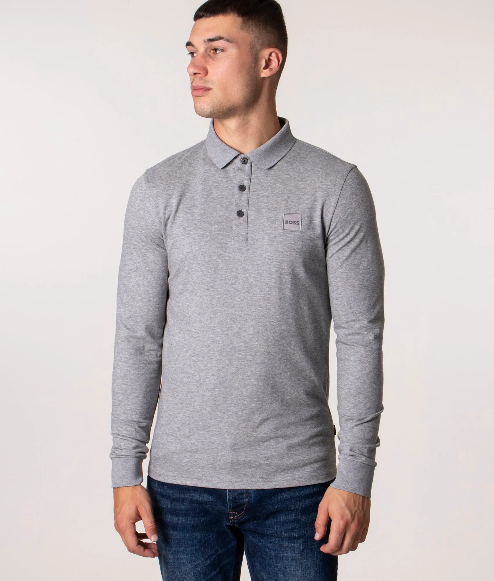 Slim Fit Long Sleeve Passerby Polo Shirt sold by EQVVS product image thumbnail 2