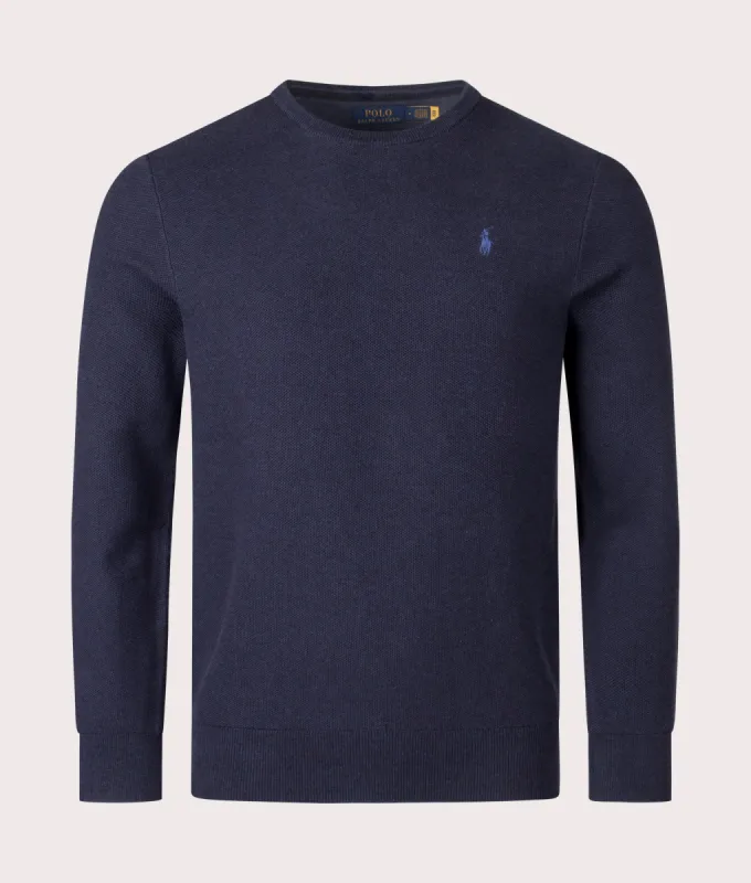 Textured Cotton Mesh Knitted Jumper sold by EQVVS