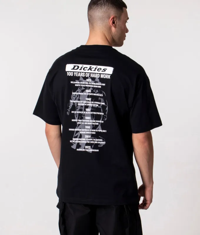 Relaxed Fit 100 Anniversary Logo T-Shirt sold by EQVVS