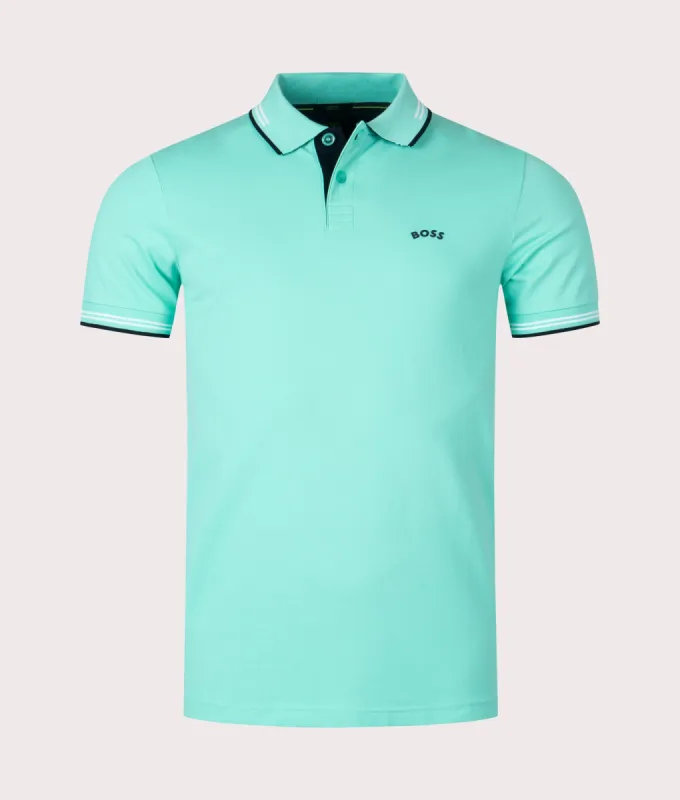 Slim Fit Paul Curved Logo Polo Shirt sold by EQVVS