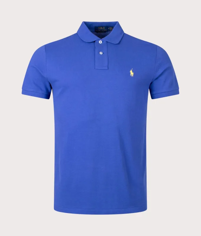 Custom Slim Fit Mesh Polo Shirt sold by EQVVS