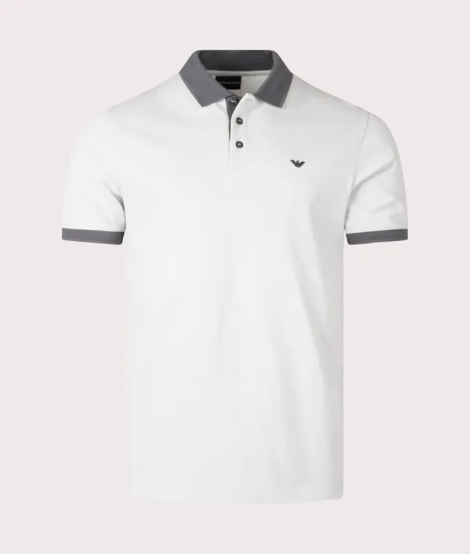 Contrast Collar Logo Polo Shirt sold by EQVVS