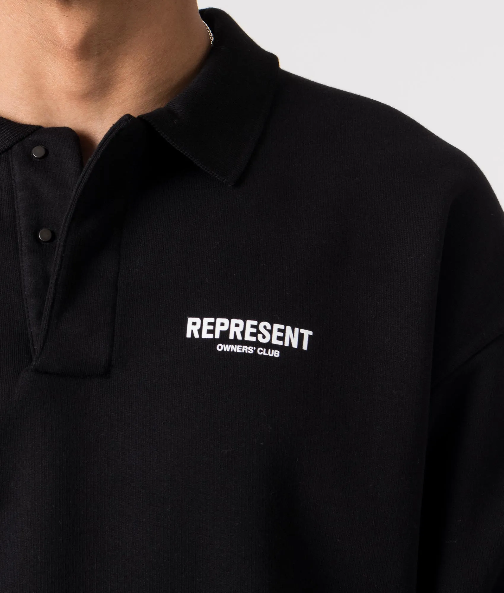 Represent Owners Club Polo Collar Sweatshirt sold by EQVVS product image thumbnail 3