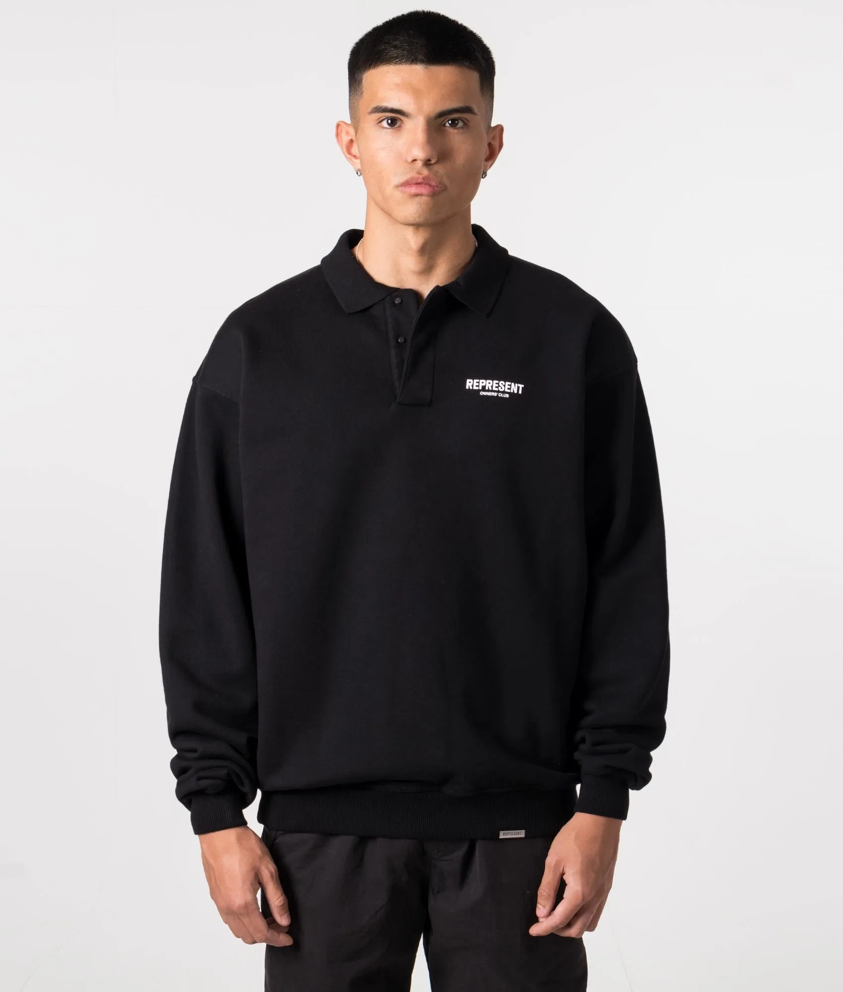 Represent Owners Club Polo Collar Sweatshirt sold by EQVVS