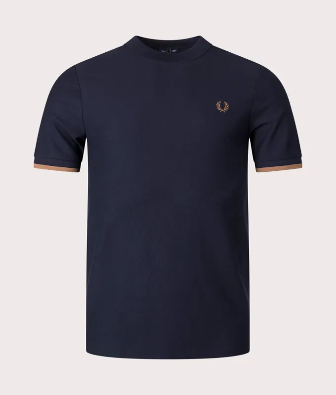 Tipped Cuff Pique T-Shirt sold by EQVVS