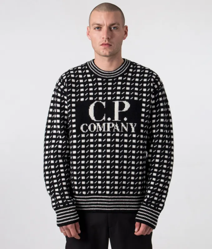Wool Jacquard 2 Logo Jumper sold by EQVVS