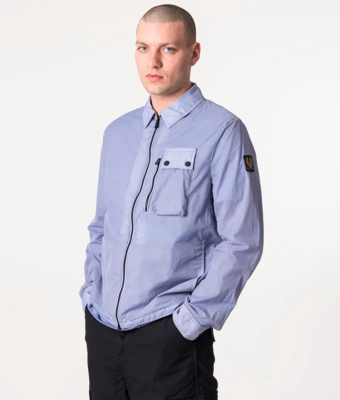 Garment Dyed Ripstop Rail Overshirt sold by EQVVS
