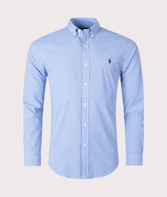 Slim Fit Checked Stretch Poplin Shirt sold by EQVVS