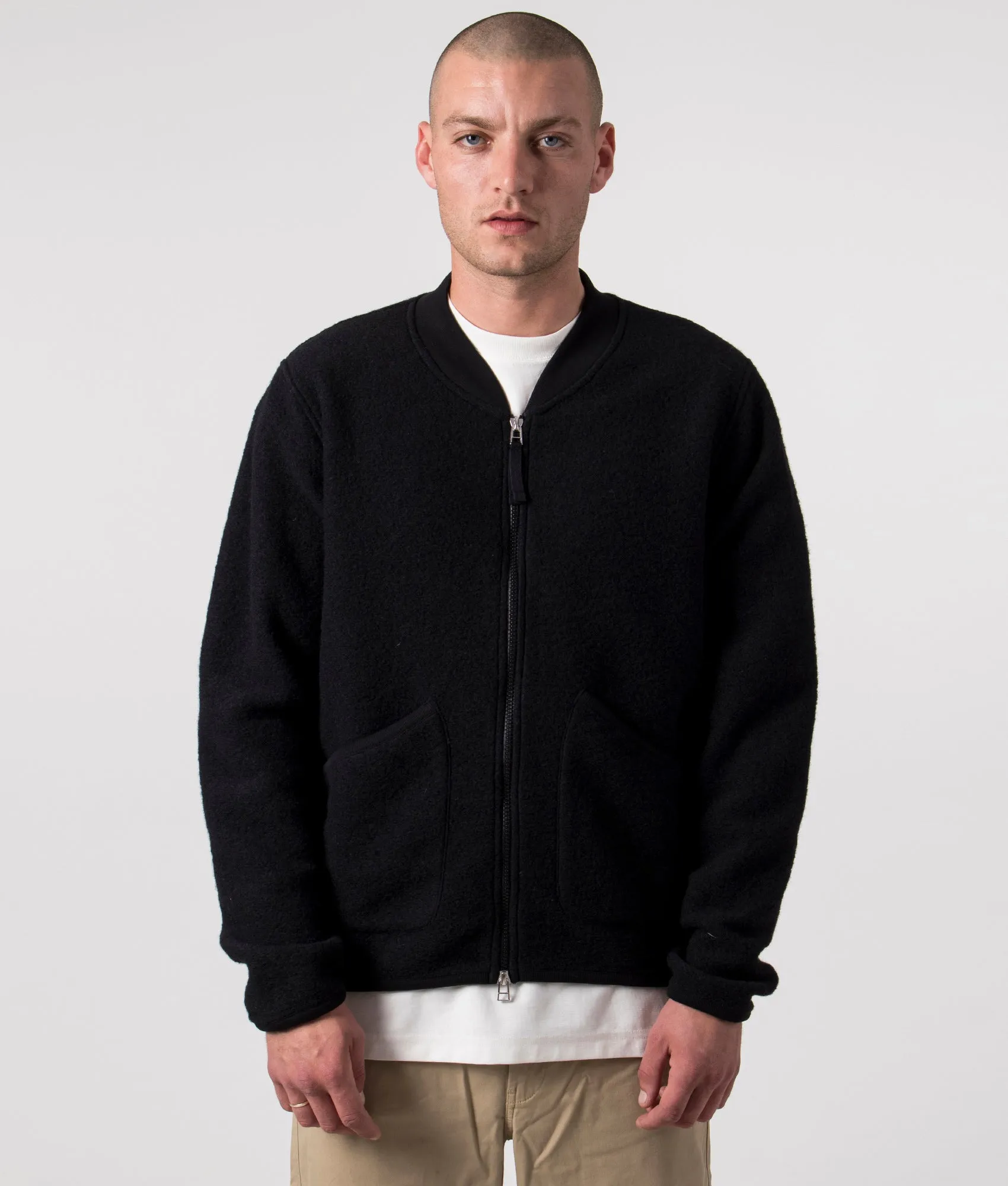 Wool Zip Bomber Jacket sold by EQVVS product image thumbnail 2