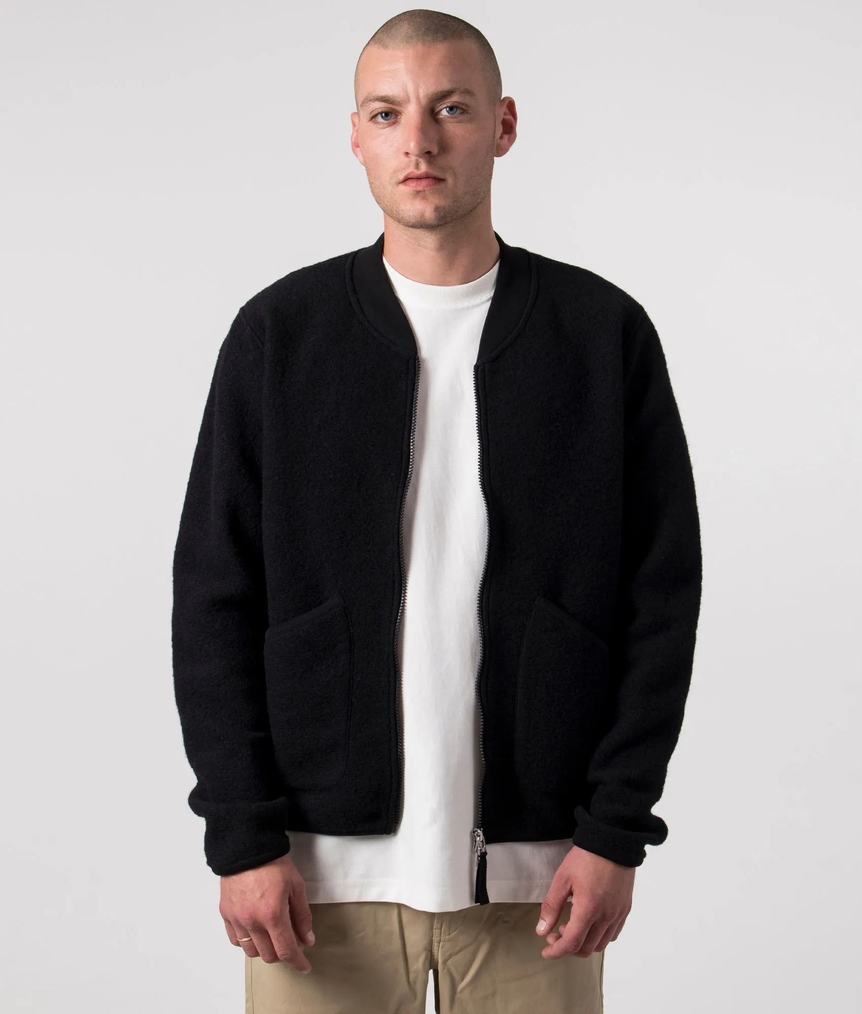 Wool Zip Bomber Jacket sold by EQVVS