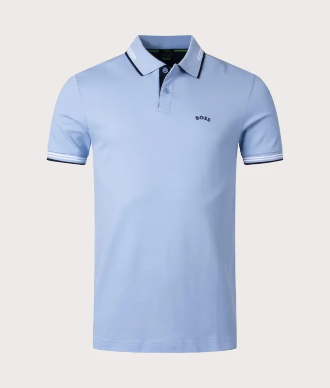 Slim Fit Paul Curved Logo Polo Shirt sold by EQVVS