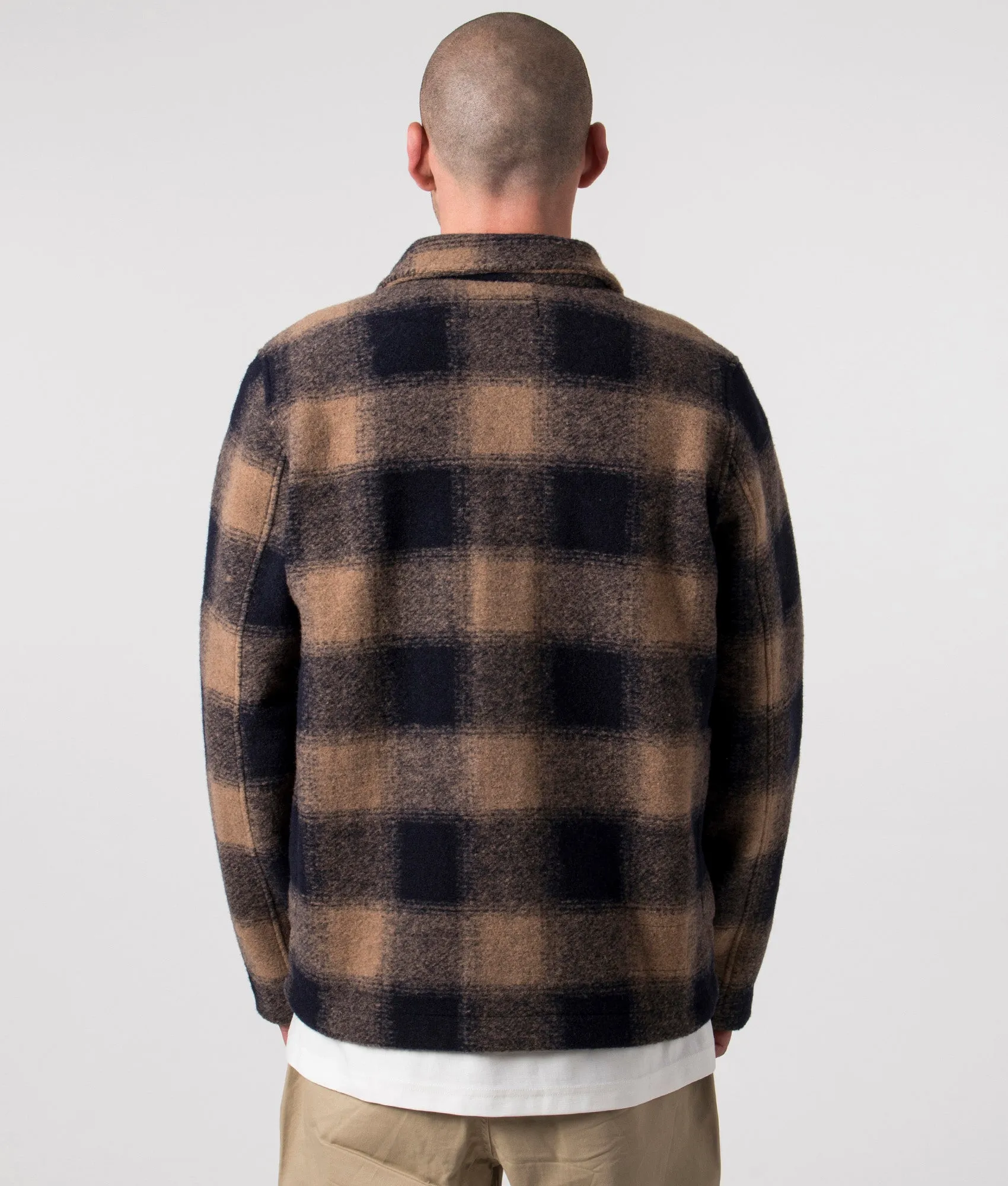 Relaxed Fit Merino Fleece Lumber Jacket sold by EQVVS product image thumbnail 3