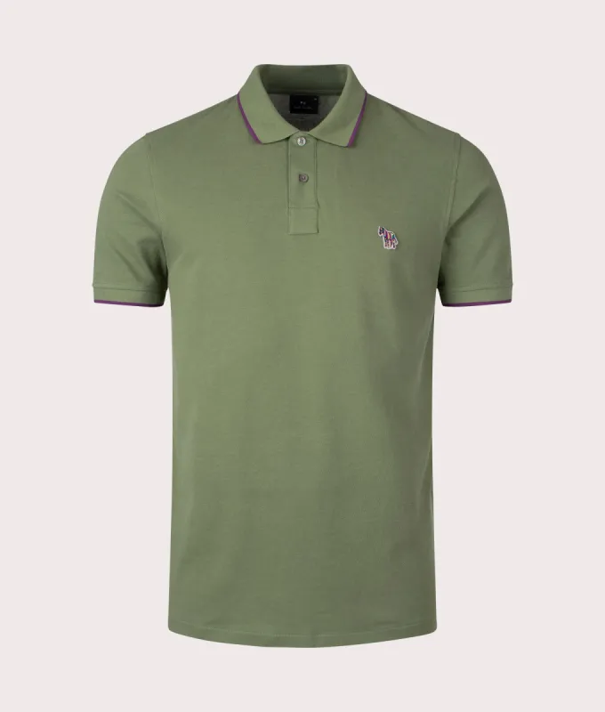 Zebra Badge Polo Shirt sold by EQVVS