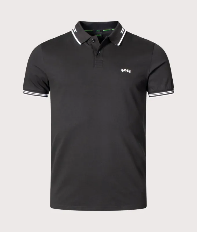 Slim Fit Paul Curved Logo Polo Shirt sold by EQVVS
