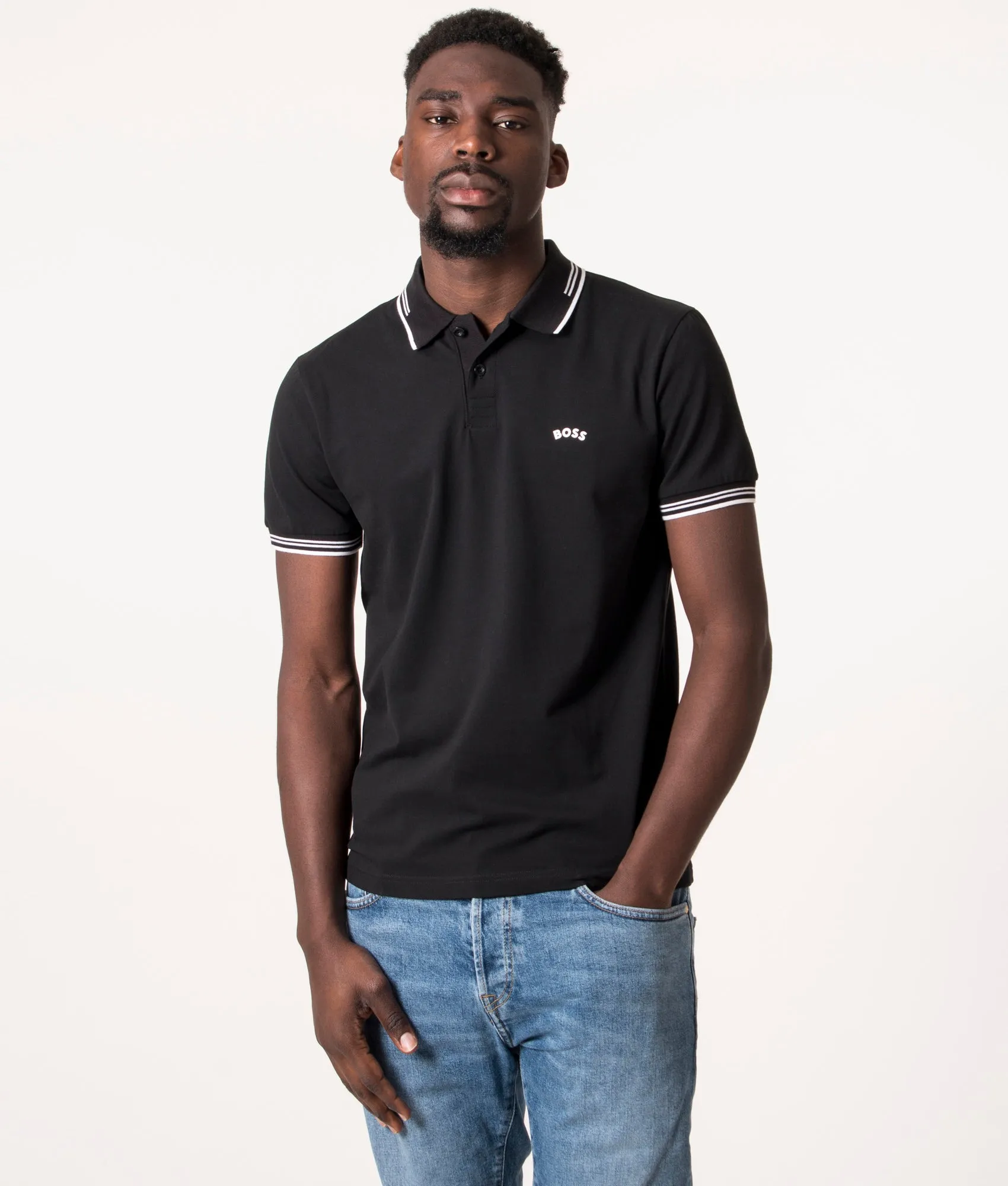 Slim Fit Paul Curved Logo Polo Shirt sold by EQVVS product image thumbnail 2
