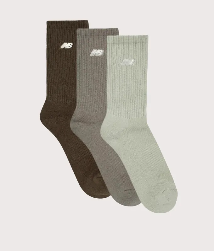 NB Patch Melange Crew Socks sold by EQVVS
