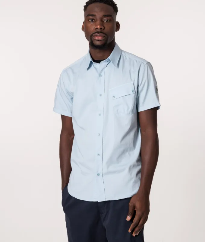 Slim Fit Short Sleeved Pitch Shirt made by Belstaff