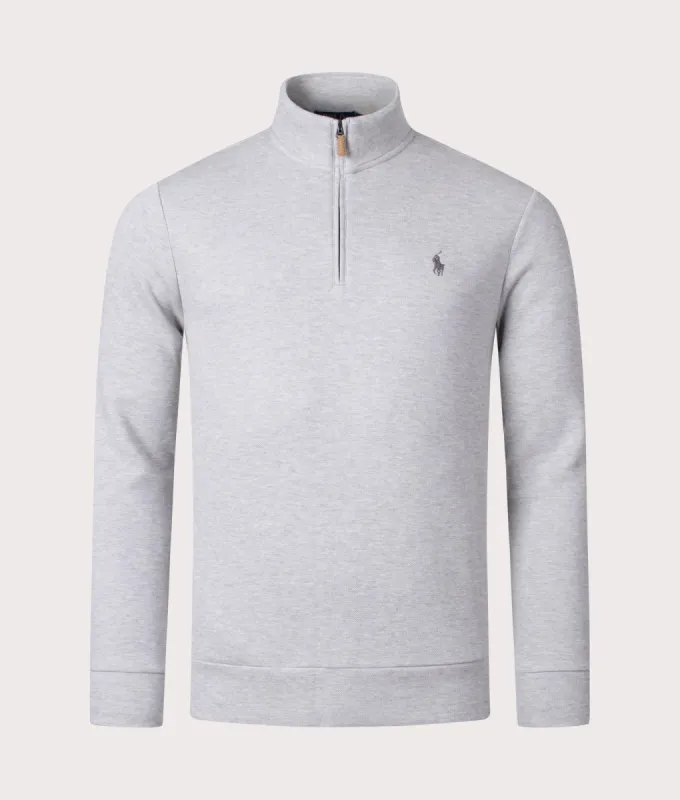 Double Knit Mesh Quarter Zip Sweatshirt sold by EQVVS