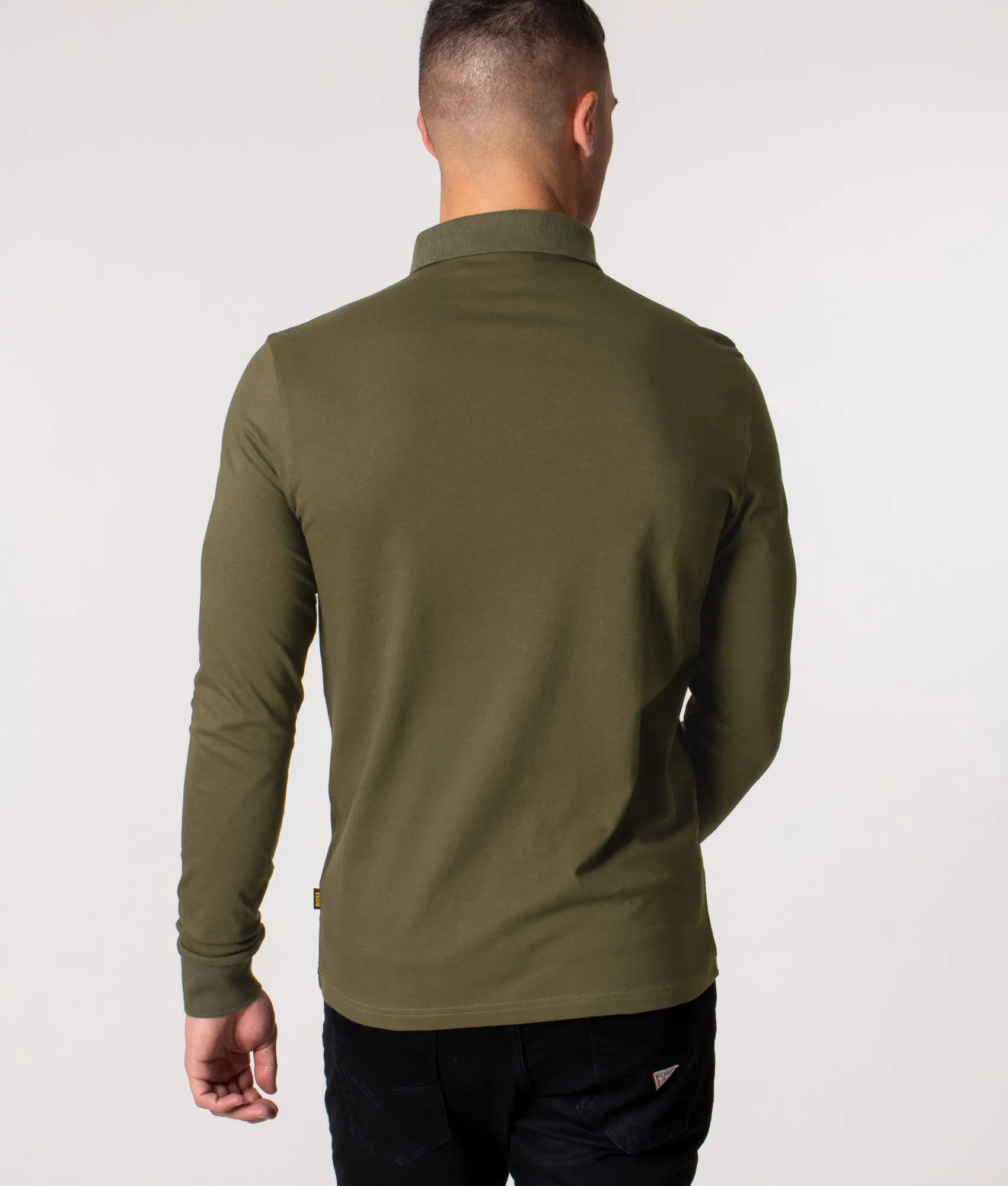 Slim Fit Long Sleeve Passerby Polo Shirt sold by EQVVS product image thumbnail 4