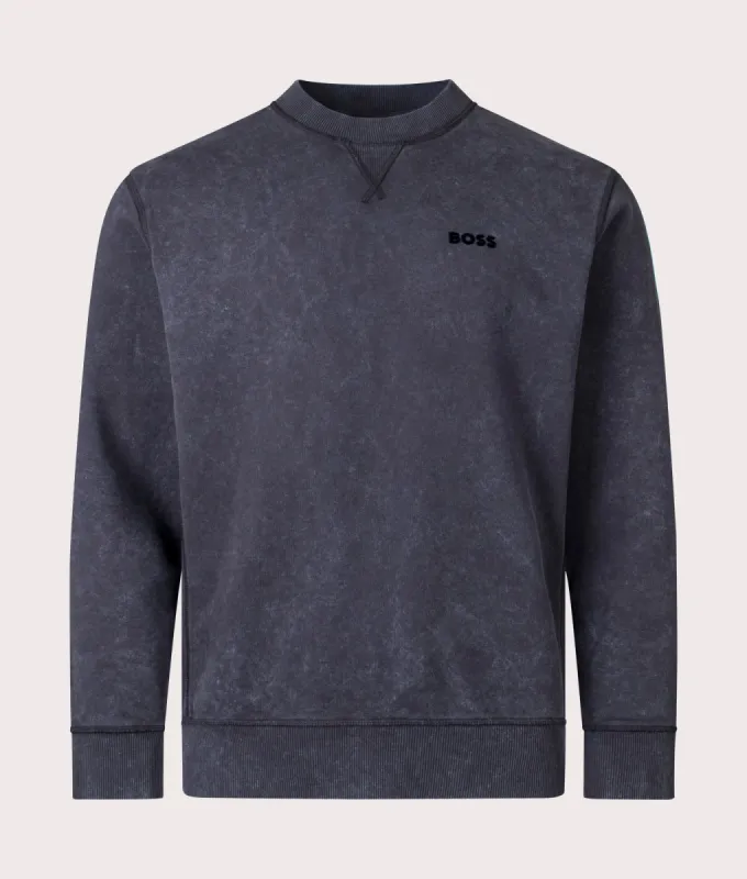 Relaxed Fit We Boss Logo Raw Sweatshirt made by EQVVS