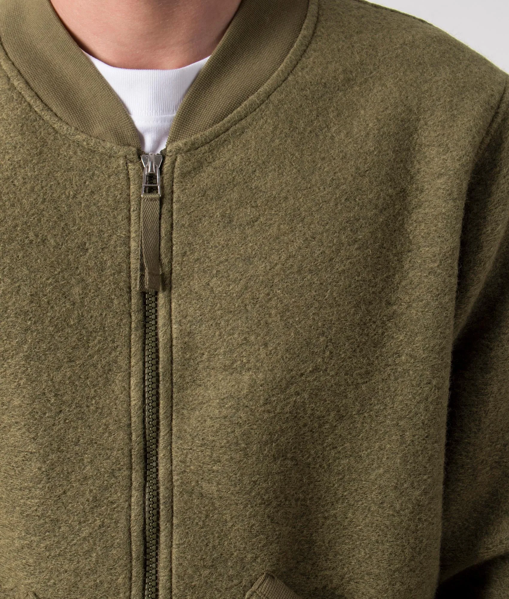 Wool Zip Bomber Jacket sold by EQVVS product image thumbnail 2