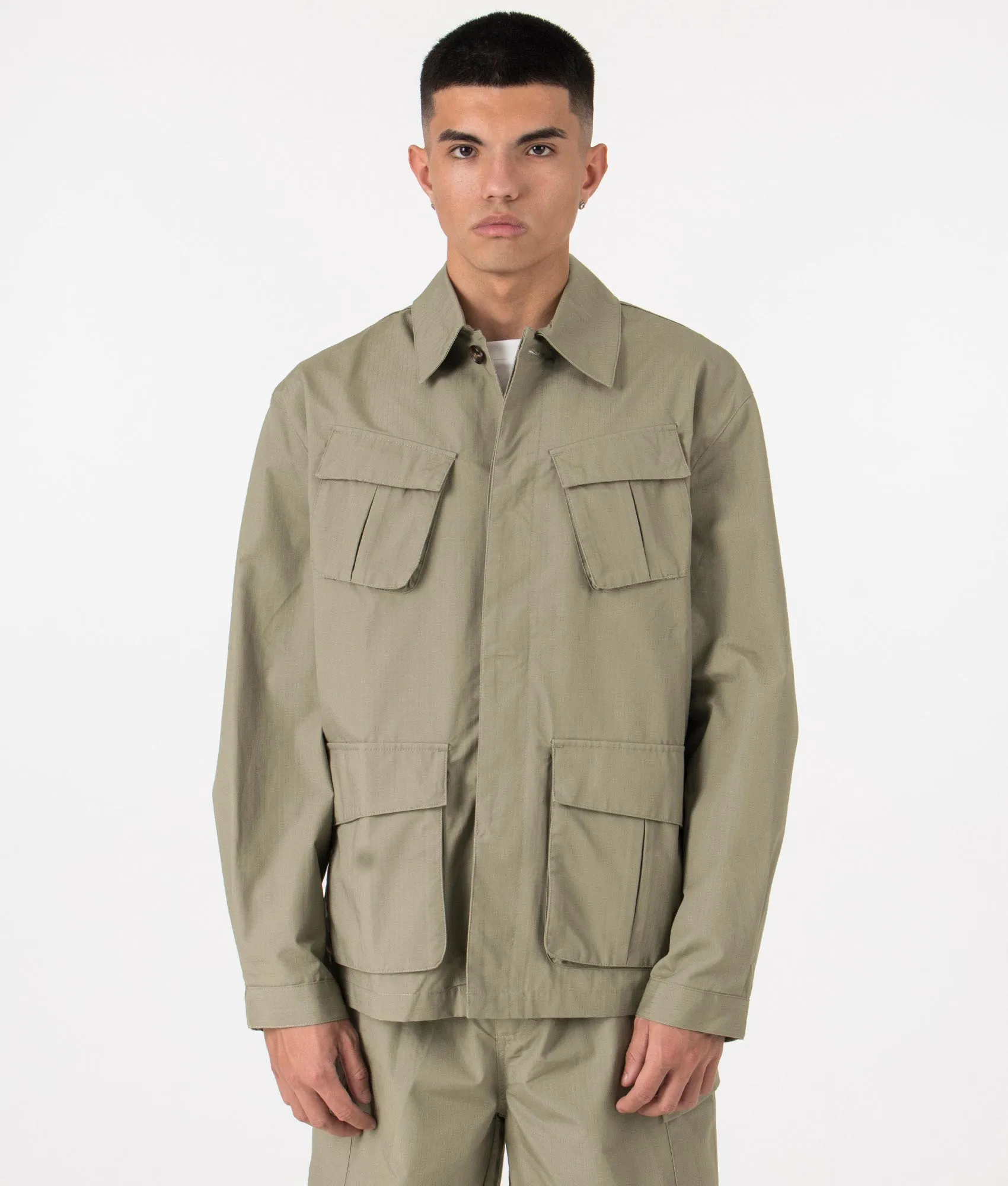 Oversized Ripstop Cargo Jacket sold by EQVVS