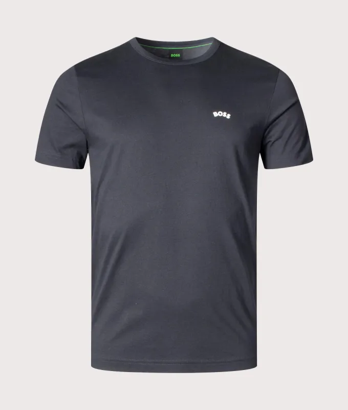 Curved Logo T-Shirt made by EQVVS