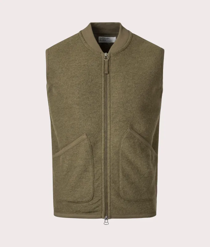 Wool Zip Gilet sold by EQVVS