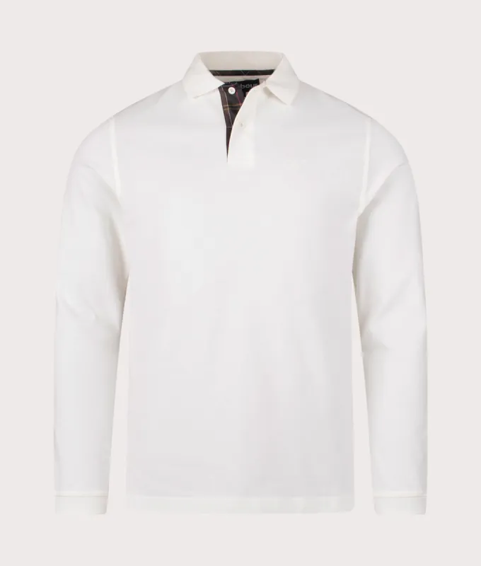 Essential Long Sleeve Tartan Pique Polo Shirt sold by EQVVS