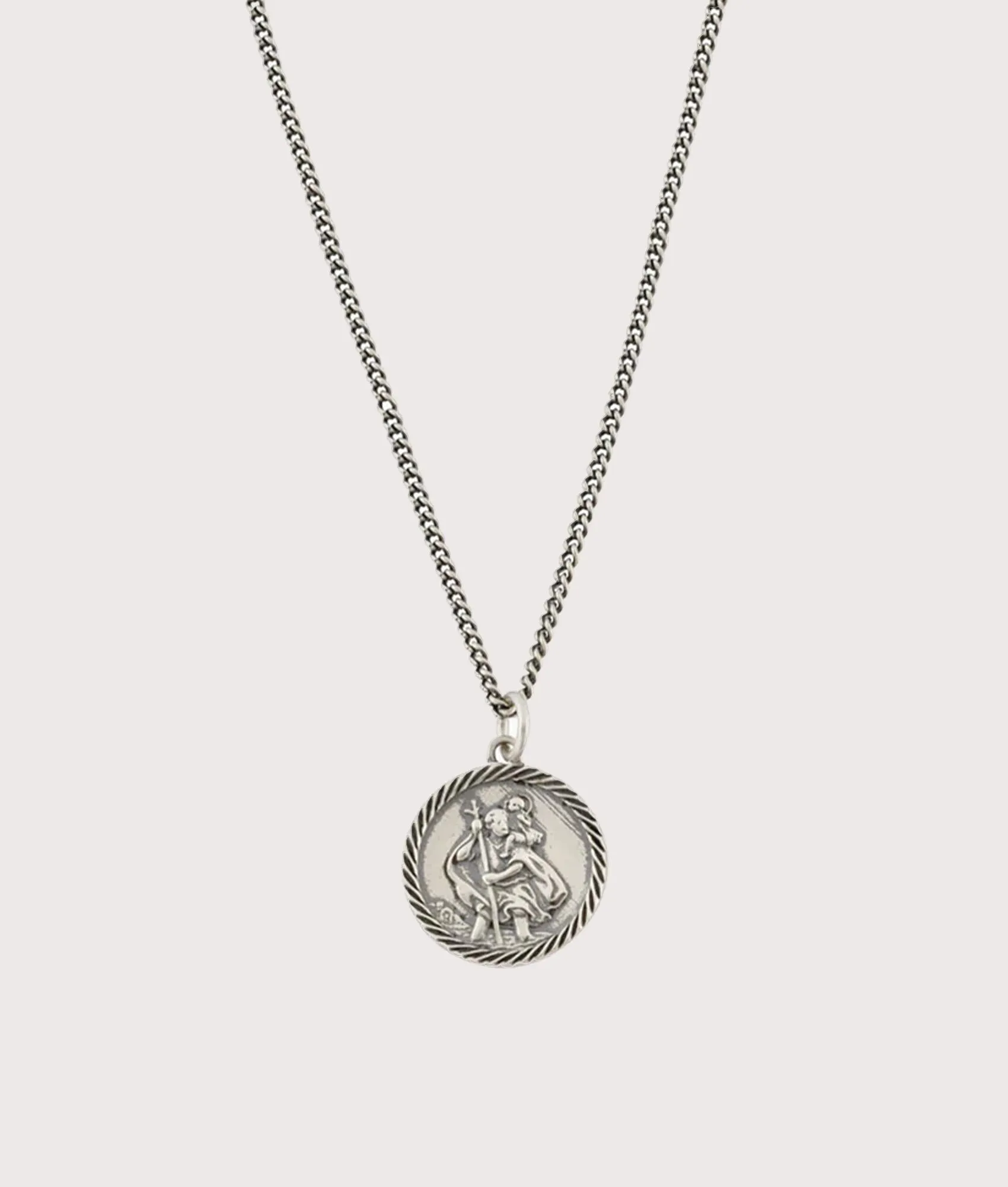 Silver St Christopher Necklace sold by EQVVS