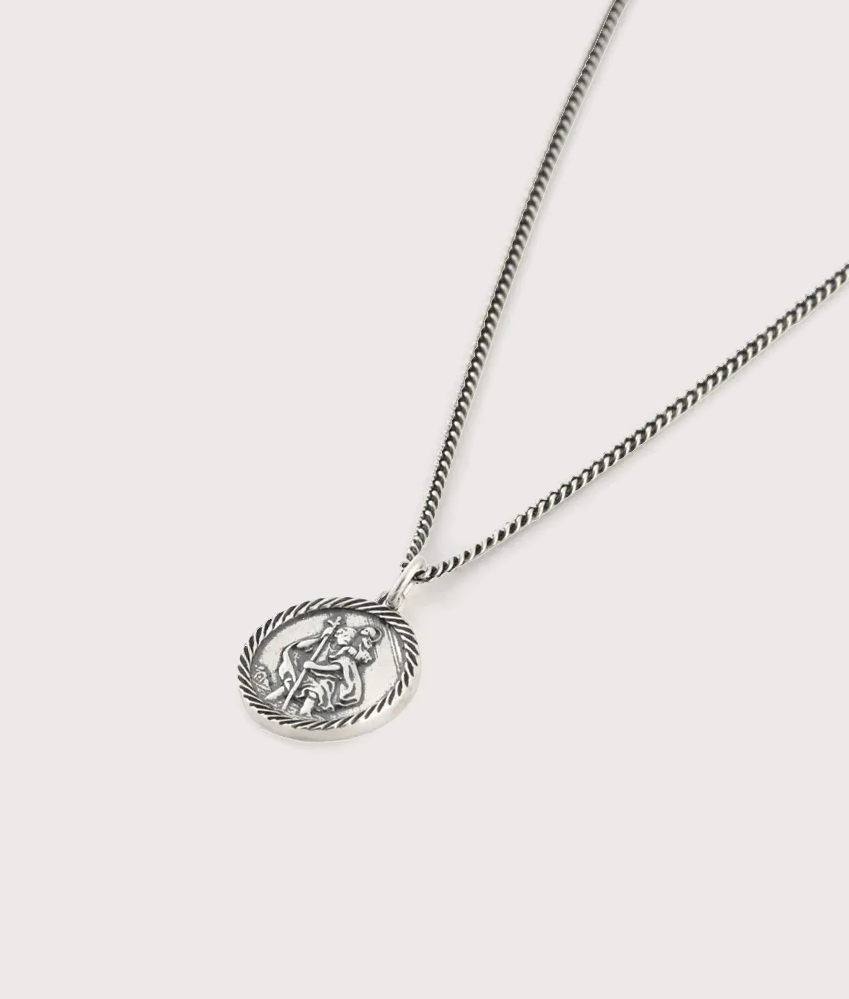 Silver St Christopher Necklace sold by EQVVS product image thumbnail 2