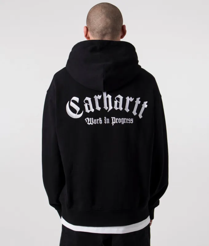 Oversized Onyx Script Hoodie made by Carhartt WIP