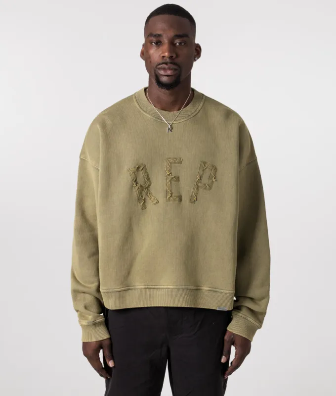 Rep Applique Sweatshirt sold by EQVVS