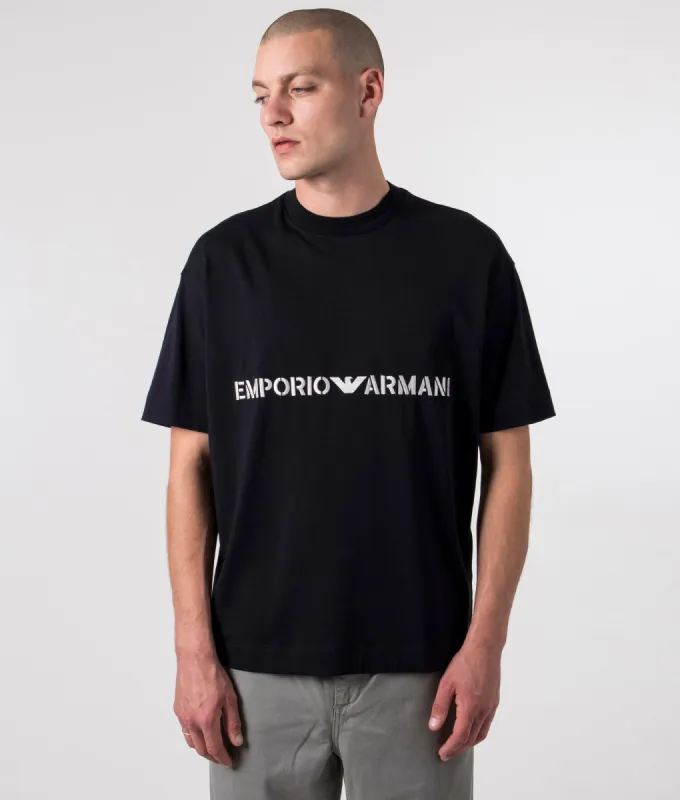 Large Embroidered Logo T-Shirt made by Emporio Armani