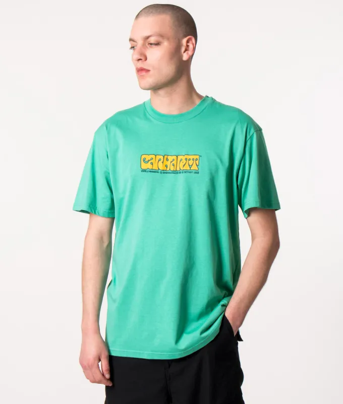 Relaxed Fit Heat Script T-Shirt sold by EQVVS