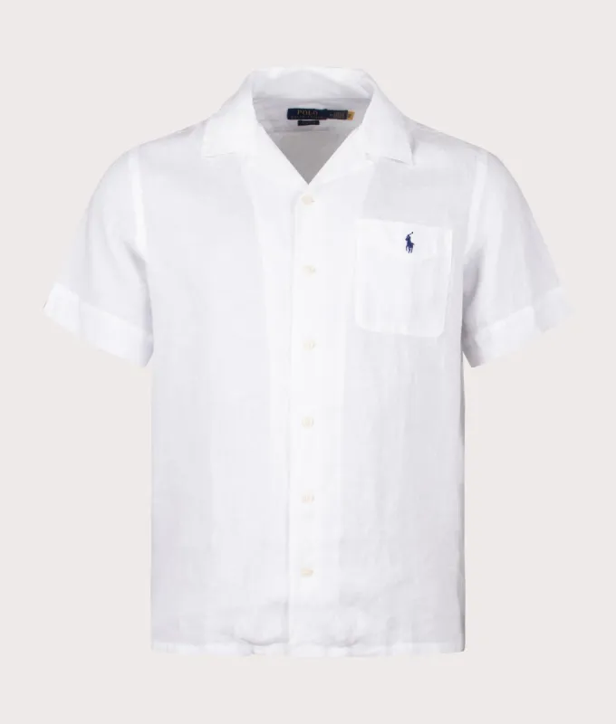 Custom Fit Short Sleeve Linen Shirt sold by EQVVS